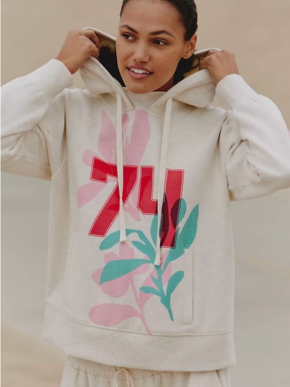 NWT! Anthropologie Daily Practice Slim Fit Hoodie Kangaroo Pockets ~ XS